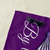 Muscheln aus Lila Strandtuch (Beispiel)