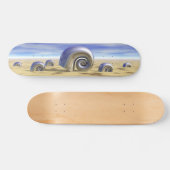 Muscheln aus Metall - Retro Skateboard (Horizontal)