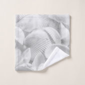 Muscheln Badhandtuch Set (Waschlappen)