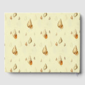 Muscheln Beach Art Design helle Sonne Gästebuch (Rückseite)