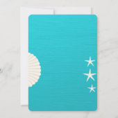 Muscheln Beach Hochzeit Probe Dinner Einladungen (Rückseite)