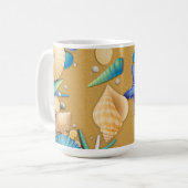 Muscheln Beach Tasse (Vorderseite Links)