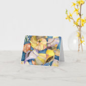 Muscheln:Blindkarte Karte (Gelbe Blume)