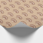 Muscheln - braun und beige geschenkpapier (Ecke)