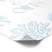 Muscheln Brautparty Karten und Geschenke  Poster (Ecke)