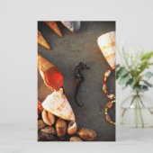 Muscheln Briefpapier (Stehend Vorderseite)