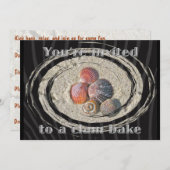 Muscheln Clam Bake Einladung (Vorne/Hinten)