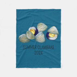 Muscheln Clambake Rhode Island New England Meeresf Fleecedecke