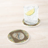 Muscheln der kleinen Meerjungfrau Getränkeuntersetzer (Seite)