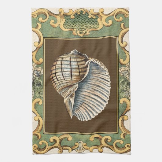 Muscheln der kleinen Meerjungfrau Handtuch (Vertikal)