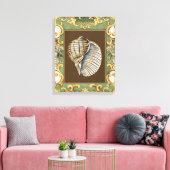 Muscheln der kleinen Meerjungfrau Leinwanddruck (Insitu (Wohnzimmer))