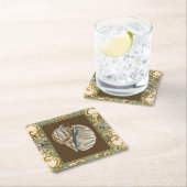 Muscheln der kleinen Meerjungfrau Rechteckiger Pappuntersetzer (Vor Ort)