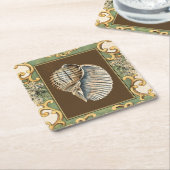 Muscheln der kleinen Meerjungfrau Rechteckiger Pappuntersetzer (angewinkelt)