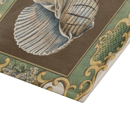 Muscheln der kleinen Meerjungfrau Schneidebrett (Ecke)