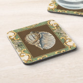 Muscheln der kleinen Meerjungfrau Untersetzer (Linke Seite)