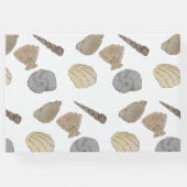 Muscheln der Wasserfarben Willkommen Gästebuch (Rückseite)