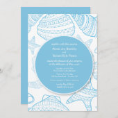 Muscheln des Blauen Meeres - Einladung (Vorne/Hinten)