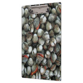 Muscheln des Blutcockle Klemmbrett (Links)