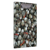 Muscheln des Blutcockle Klemmbrett (Rechts)