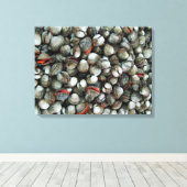 Muscheln des Blutcockle Leinwanddruck (Insitu (Holzboden))