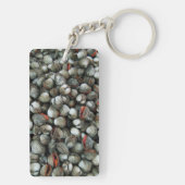 Muscheln des Blutcockle Schlüsselanhänger (Rückseite)