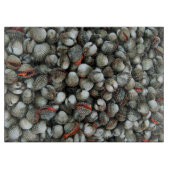 Muscheln des Blutcockle Schneidebrett (Vorderseite)