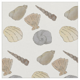 Muscheln des Küstenwassers Stoff