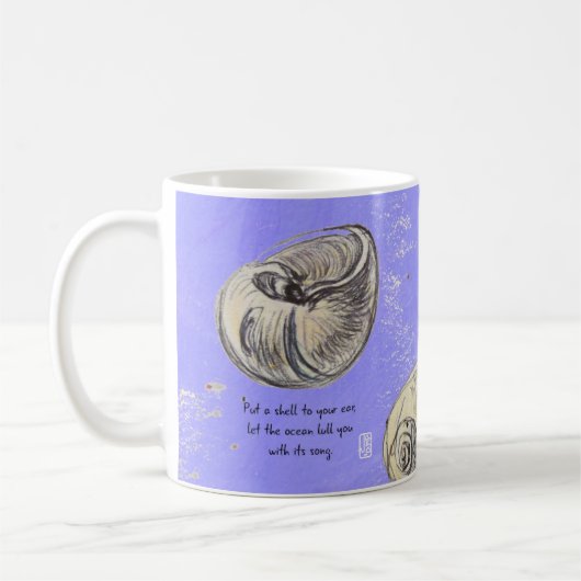 Muscheln des Ozeans 11oz Tasse (Links)
