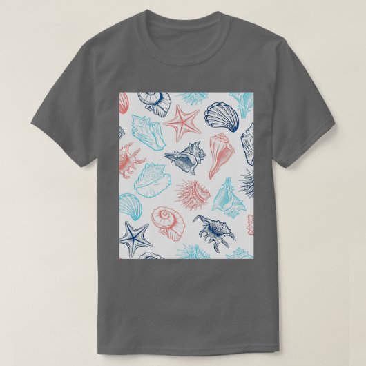 Muscheln Design Grafik 1 T-Shirt (Design vorne)