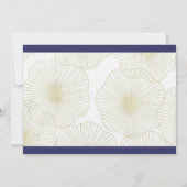 Muscheln, die die Datumskarte sichern Save The Date (Rückseite)