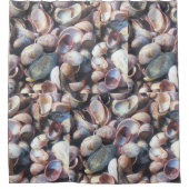 Muscheln direkt am Meer Duschvorhang (Vorderseite)
