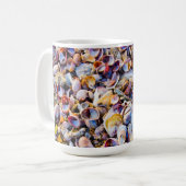 Muscheln durch das Seeufer Kaffeetasse (Vorderseite Links)