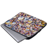 Muscheln durch das Seeufer Laptopschutzhülle (Vorne Knopf)