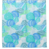 Muscheln Duschvorhang (Vorderseite)