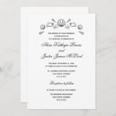 Muscheln - Einladung zur Hochzeit (Vorne/Hinten)