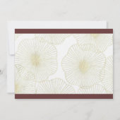 Muscheln Einladung zur Hochzeit (Rückseite)