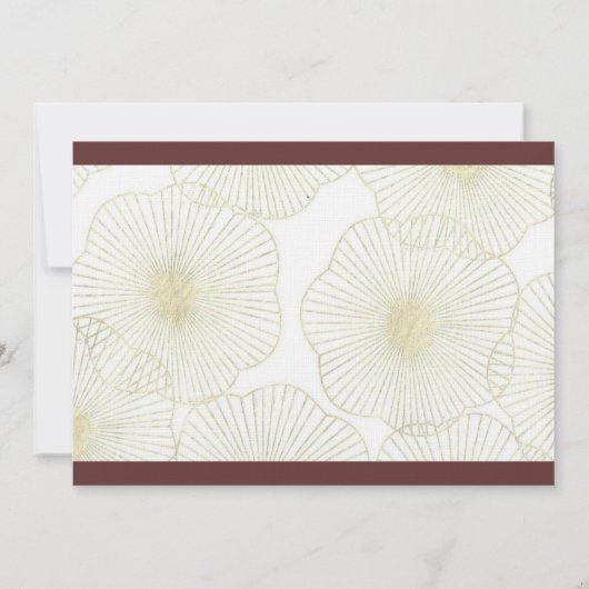 Muscheln Einladung zur Hochzeit (Rückseite)