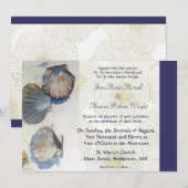Muscheln Einladung zur Hochzeit (Vorne/Hinten)