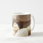 Muscheln, exotischer tropischer Sommer-Strand-Tass Kaffeetasse (VorderseiteRechts)
