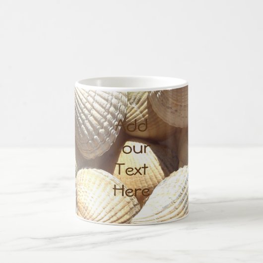 Muscheln, exotischer tropischer Sommer-Strand-Tass Kaffeetasse (Mittel)