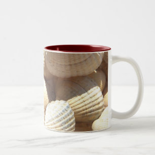 Muscheln, exotischer tropischer Sommer-Strand-Tass Zweifarbige Tasse