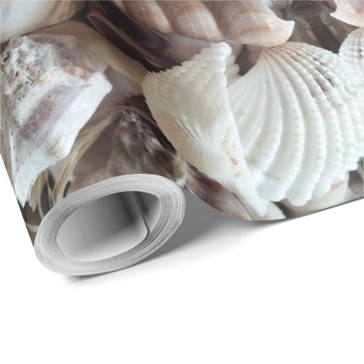 Muscheln Fotografie Sommer Beach Thema Elegant Geschenkpapier (Rolleneckpunkt)