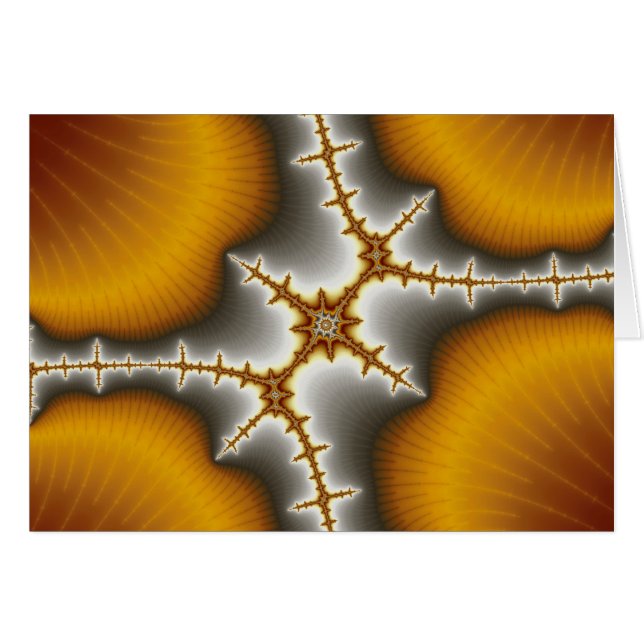 Muscheln - Fraktal-Karte (Vorderseite (Horizontal))