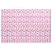 Muscheln - Fuchsienrot und weiß Stoff (Yard (91,4 cm))