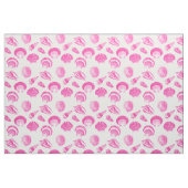 Muscheln - Fuchsienrot und weiß Stoff (Fat Quarter (45,7 x 55,9 cm))