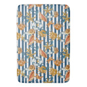 Muscheln für die Anker-Lebenslinie der Streifenmus Badematte (Vorderseite Vertikal)