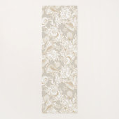 Muscheln für Küstenstrände Monogram Yoga Mat Yogamatte (Rückseite)