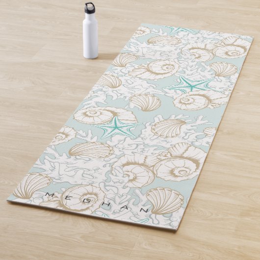 Muscheln für Küstenstrände Monogram Yoga Mat Yogamatte (Beispiel)