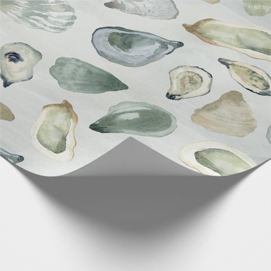 Muscheln für Wasserfarben Geschenkpapier (Ecke)