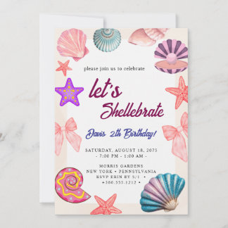 Muscheln Geburtstag  Einladung